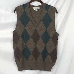 Vintage tricots st. raphael Argyle Sweater Vest
